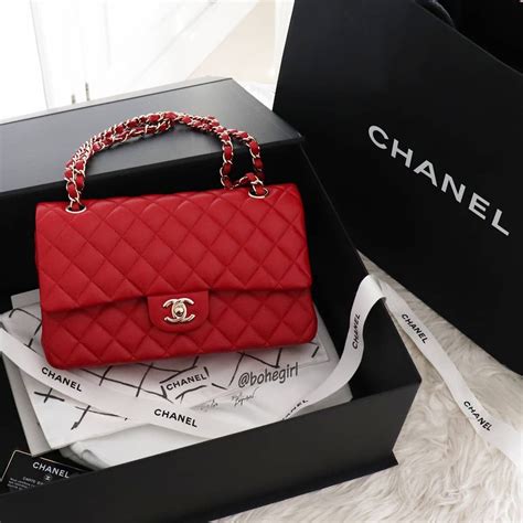 chanel medium flap bag caviar red|Flap Bags .